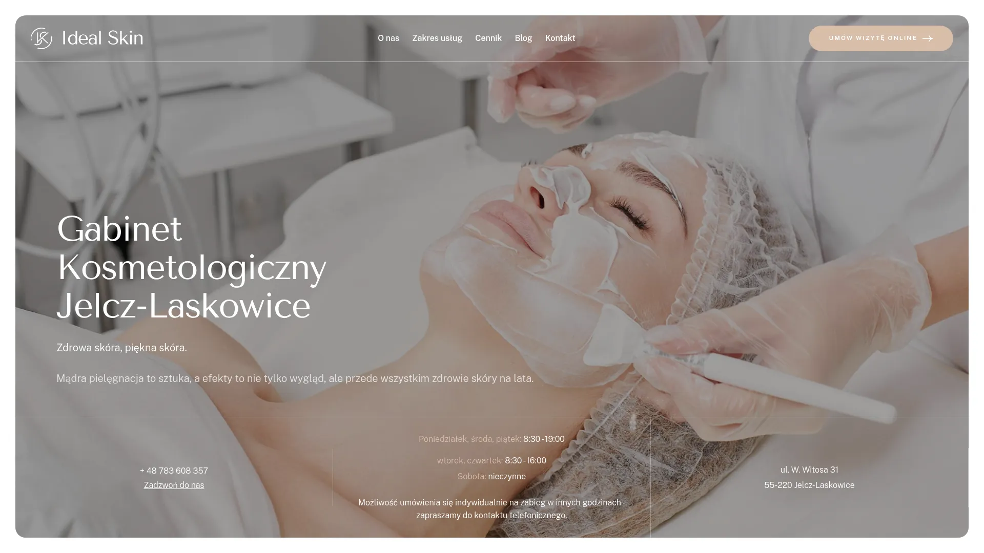 Screenshot of skkosmetologia.pl