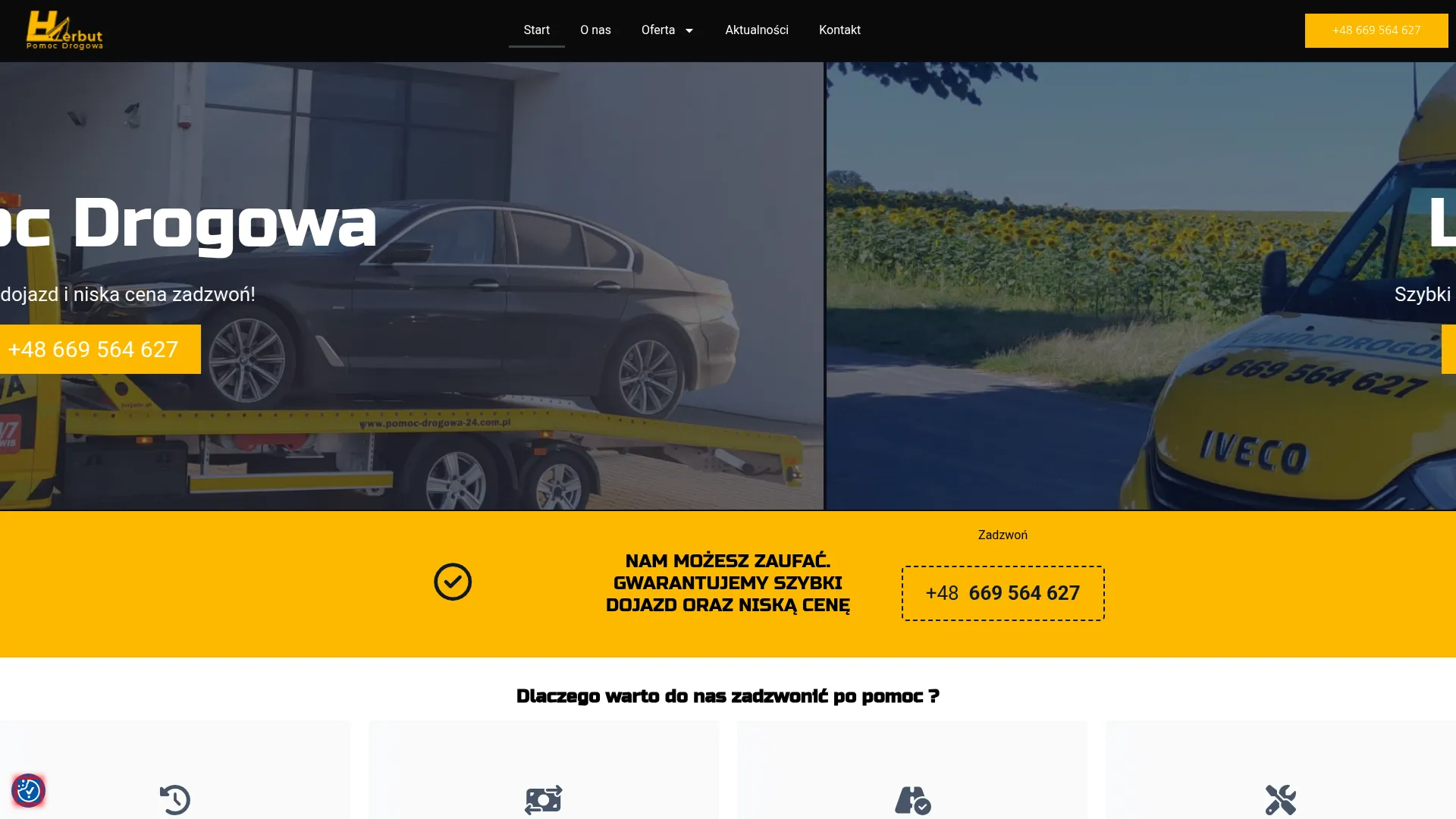 Screenshot of pomoc-drogowa-24.com.pl